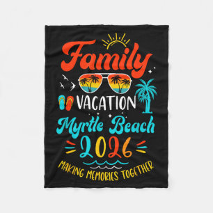 Familienurlaub 2026 Myrtle Beach passendes Sommer Fleecedecke