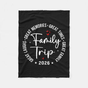 Familienurlaub 2026 passende Gruppe Fleecedecke
