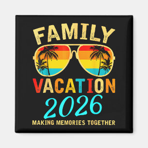 Familienurlaub 2026 Strand passend zur Sommerferie Magnet