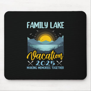 Familienurlaub am See 2025 Camping Wandern Hütte D Mousepad