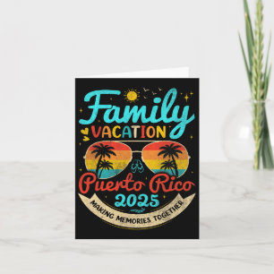 Familienurlaub auf Puerto Rico im Retro-Stil 2025  Karte