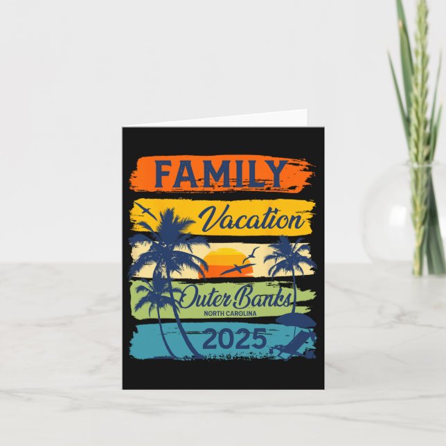 Familienurlaub Außenbanken North Carolina 2025 Fa. Karte (Vorderseite)
