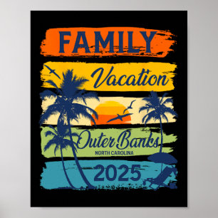 Familienurlaub Außenbanken North Carolina 2025 Fa. Poster