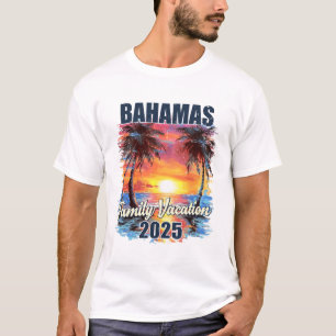 Familienurlaub Bahamas 2025 Sommerreise Matching T-Shirt