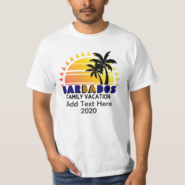 Familienurlaub Barbados - Matching T-Shirt (Vorderseite)