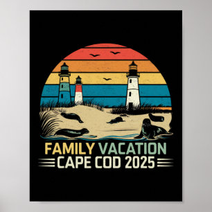 Familienurlaub Cape Cod 2025 Küstenurlaub Lig Poster