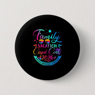 Familienurlaub Cape Cod 2026 Palmbaum-Geschenk Button