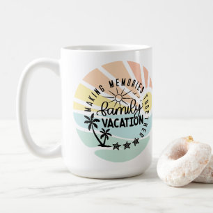Familienurlaub Erinnerungen zusammenführen Kaffeetasse