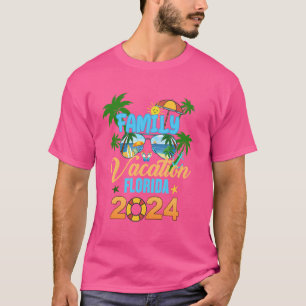 Familienurlaub Florida 2024 Strand Sommerferien T-Shirt