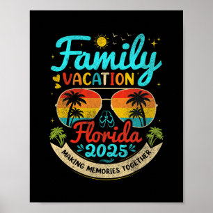 Familienurlaub Florida 2025 Florida Gruppe Sommer Poster