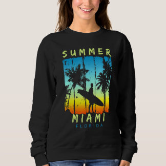 Familienurlaub Florida Miami Sunset Beach Sweatshirt