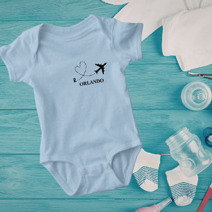 Familienurlaub Flugzeug & Benutzerdefinierter Reis Baby Strampler
