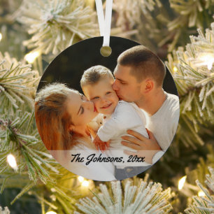 Familienurlaub Foto Chic Kalligrafie Ornament Aus Metall