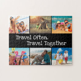 Familienurlaub Foto Collage Reisen oft