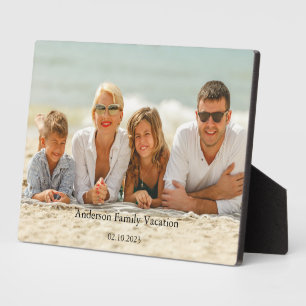 Familienurlaub Foto Fotoplatte