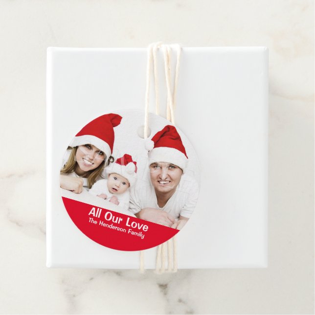 Familienurlaub Foto Wünsche Geschenkanhänger (Beispiel)