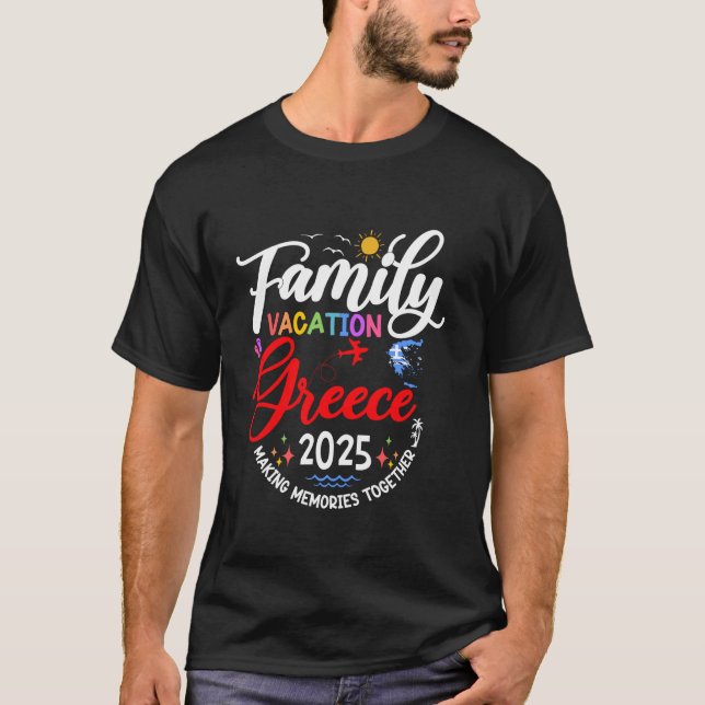 Familienurlaub Griechenland 2025 - Europa Vacati T-Shirt (Vorderseite)
