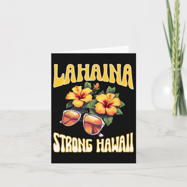 Familienurlaub Hawaiian Lahaina Strong Maui Hawai Karte (Vorderseite)