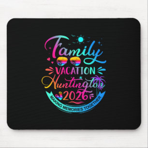 Familienurlaub Huntington 2026 Palmbaum-Geschenk Mousepad