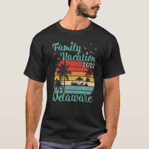 Familienurlaub im Retro-Stil 2022 Delaware Beach  T-Shirt