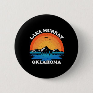 Familienurlaub im Retro-Stil Oklahoma Lake Murray Button