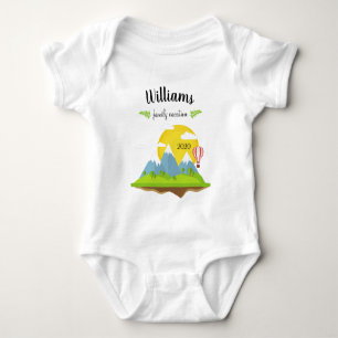 Familienurlaub in den Bergen Matching Souvenir Baby Strampler