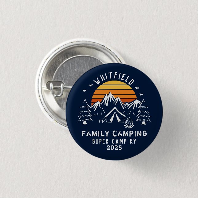 Familienurlaub Matching Camping Swag Custom Button (Vorne & Hinten)