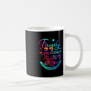 Familienurlaub Myrtle 2026 Palmbaum Geschenk Kaffeetasse