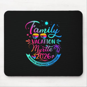 Familienurlaub Myrtle 2026 Palmbaum Geschenk Mousepad