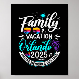 Familienurlaub Orlando 2025 Strand Sommerferien Poster