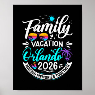 Familienurlaub Orlando 2026 Strand Sommerferien Poster