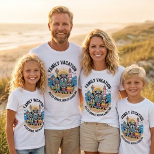 Familienurlaub Outer Banks North Carolina Gruppe T-Shirt