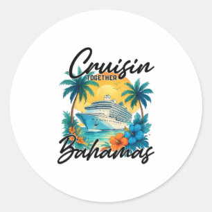 Familienurlaub Paar Kreuzfahrtschiff 2026 Cruisin Runder Aufkleber