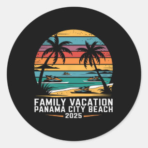 Familienurlaub Panama Beach Tour 2025 Panama Stadt Runder Aufkleber