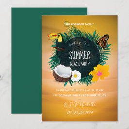 Familienurlaub Party Einladung