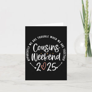 Familienurlaub passende Hemden Cousins Wochenende  Karte
