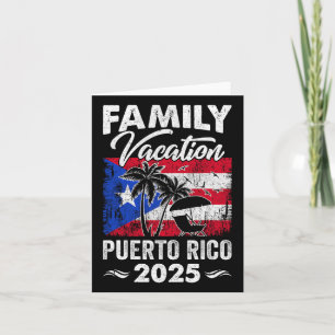 Familienurlaub Puerto Rico 2025 Beach Summer Vaca Karte