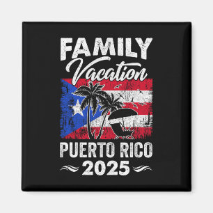 Familienurlaub Puerto Rico 2025 Beach Summer Vaca Magnet