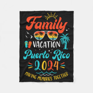 Familienurlaub Puerto Rico Passende Sommerferien Fleecedecke
