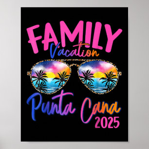Familienurlaub Punta Cana 2025 - Matching Holiday Poster