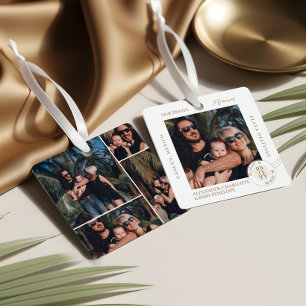Familienurlaub Reise Erinnerungen Foto-Collage Ornament Aus Metall