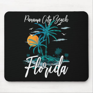 Familienurlaub Retro Sonnenuntergang Florida Panam Mousepad