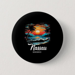 Familienurlaub Retro Sunset Bahamas Nau Button