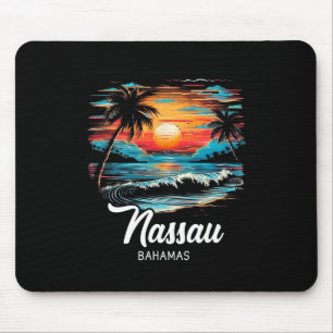 Familienurlaub Retro Sunset Bahamas Nau Mousepad