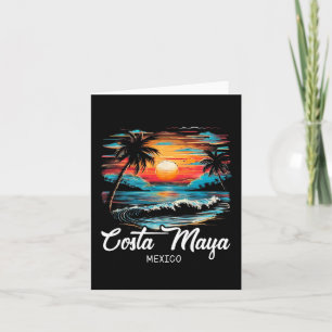 Familienurlaub Retro Sunset Mexiko Costa Maya Karte