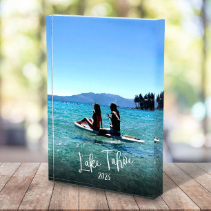Familienurlaub-Schrift-Typografie Individuelles Er Fotoblock