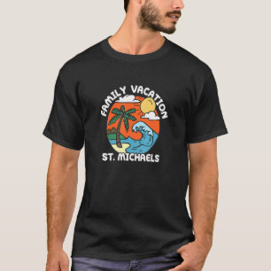 Familienurlaub St Michaels Beach Maryland Beach B T-Shirt