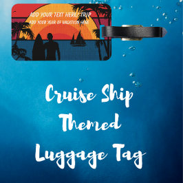 Familienurlaub Sunset PERSONALISIEREN Gepäckanhänger