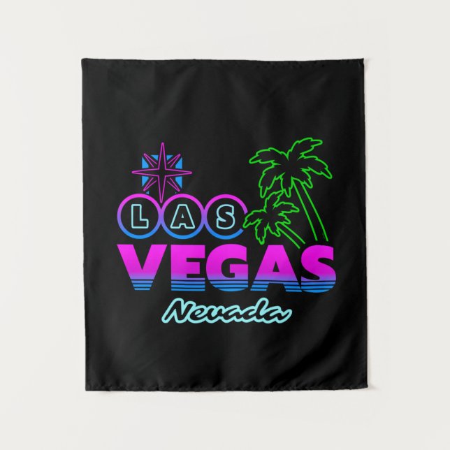 Familienurlaub - Vegas Ausflug Souvenir - Las Vega Wandteppich (Vorderseite)
