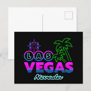 Familienurlaub - Vegas Reise Souvenir - Las Vegas Postkarte